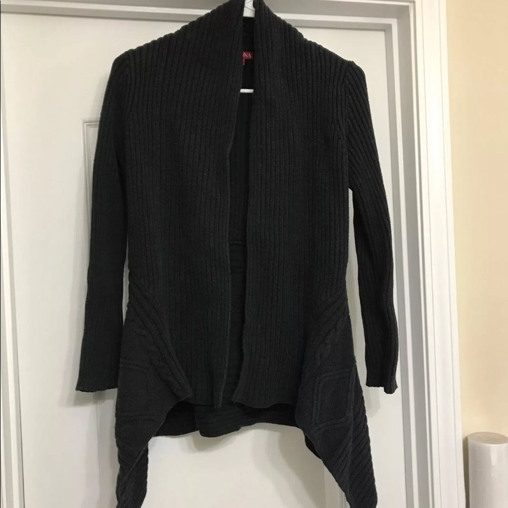 Black cardigan